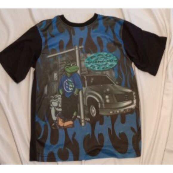 Iguana Don Boys Size12/14 Short Sleeved T-Shirt - Vintage 90s Y2K - Picture 1 of 5